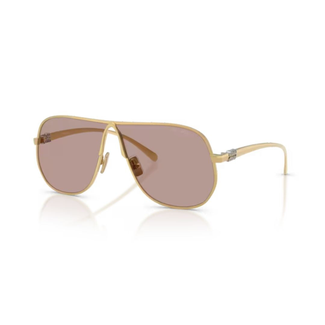 Miu Miu 0Mu A56s Gold Metal Frame Sunglasses