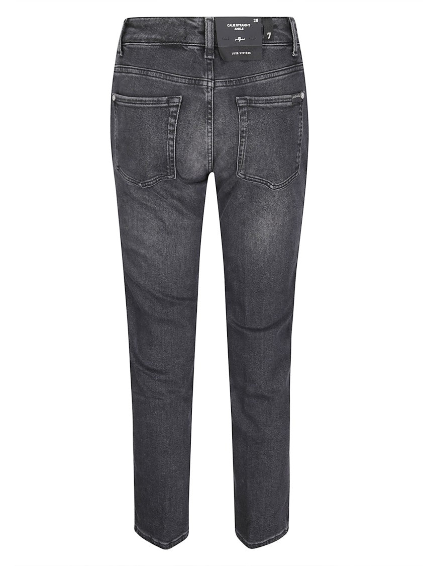 7 For All Mankind Calie Straight Ankle Bottomline Jeans