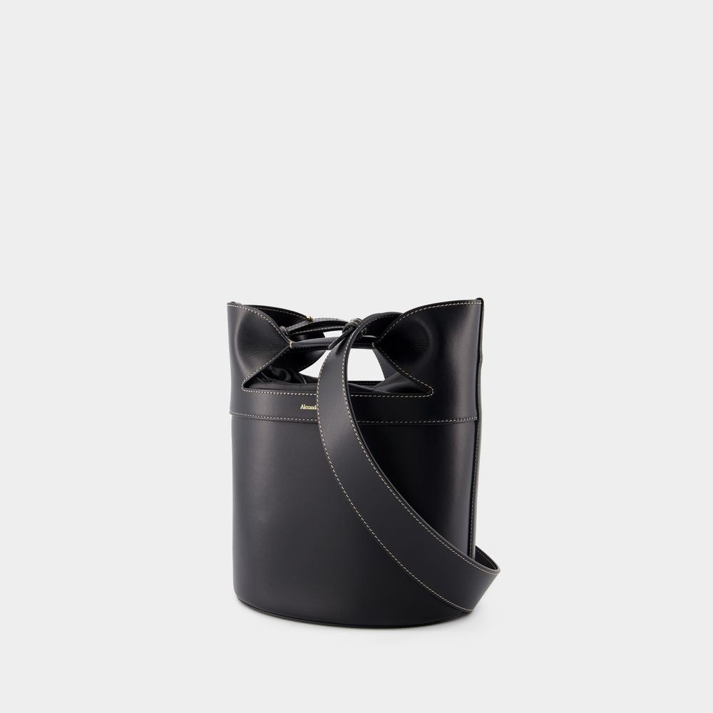 Alexander Mcqueen The Bucket Bow Crossbody - Leather - Black