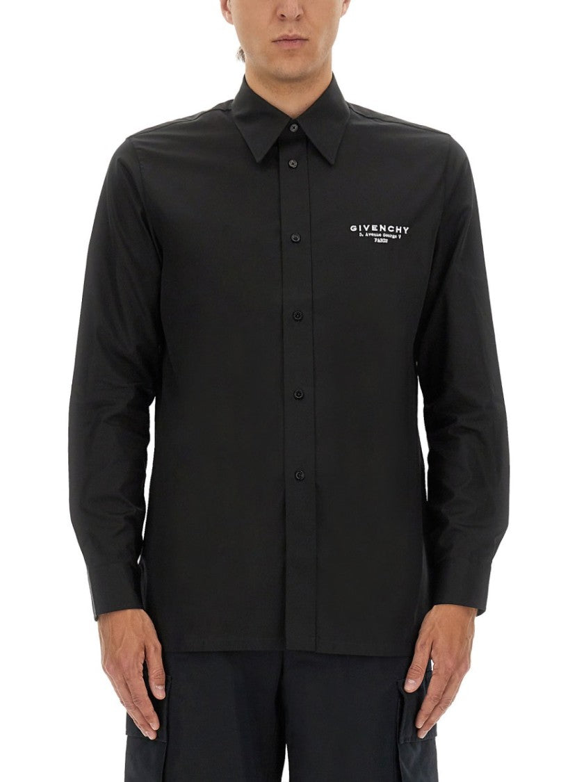 Givenchy Classic Fit Black Button-Down Shirt