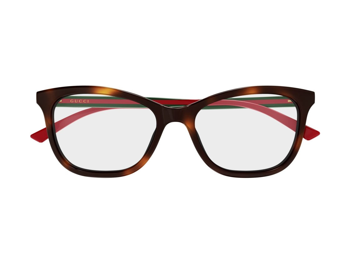 Gucci Gg2117o Striped Tortoiseshell Acetate Oversized Eyeglasses