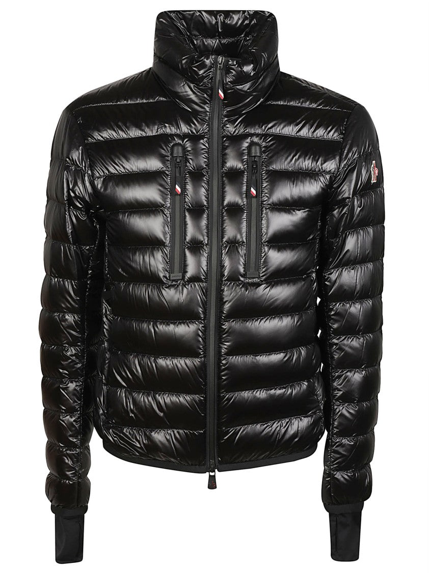 Moncler Grenoble Hers Quilted Black Hooded Puffer Down Jacket