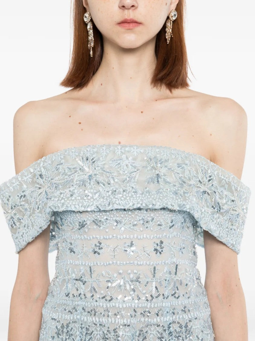Saiid Kobeisy Beaded Tulle Dress