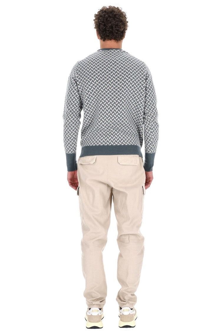 Drumohr Biscottino Pure Cashmere Crewneck Sweater