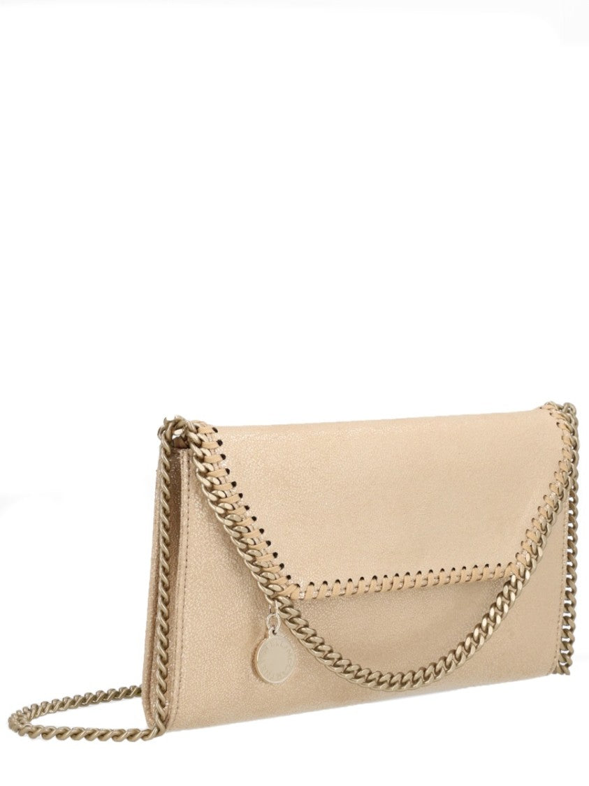 Stella Mccartney Gold Metallic Polyester Chain Shoulder Bag