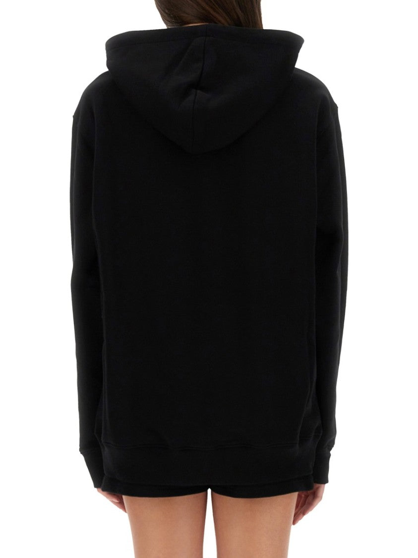 Moschino Relaxed Fit Black Hoodie