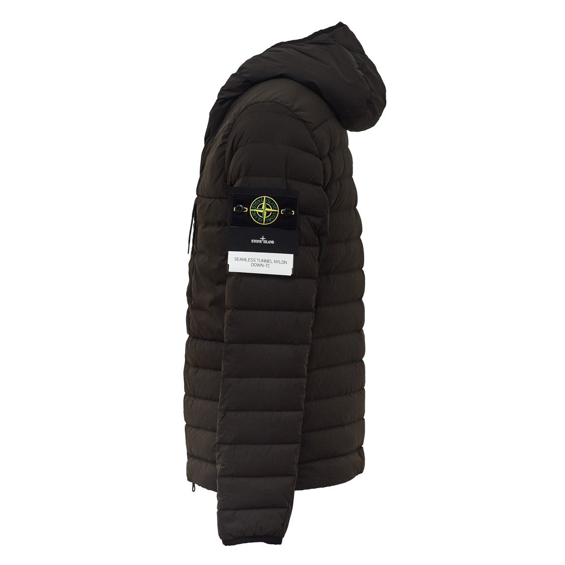 Stone Island Seamless Nylon Down Jacket With Padded Hood