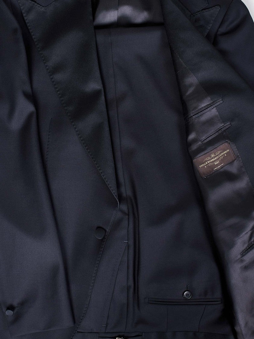 Franzese Collection Double-Breasted Tuxedo In Luxurious Blue Wool