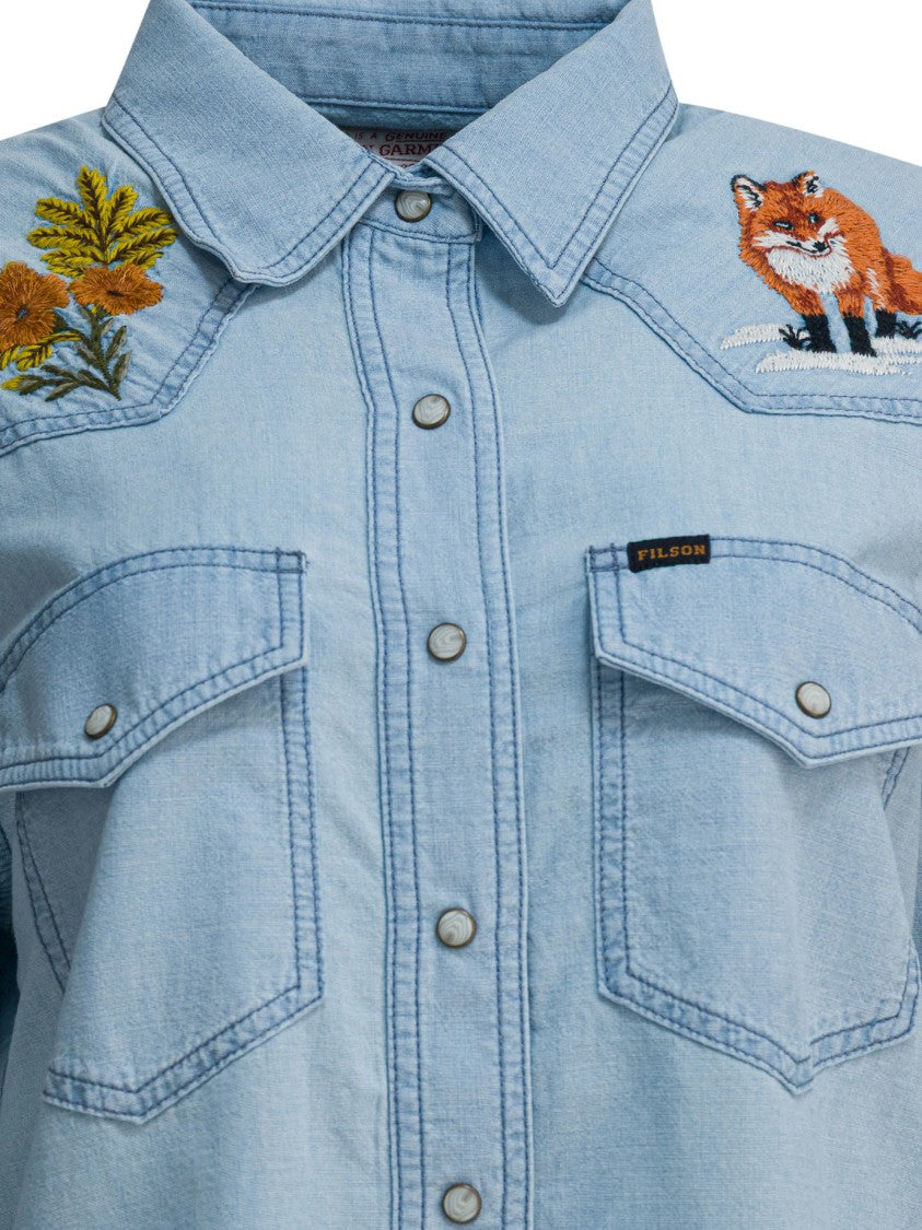 Filson Light Blue Western Shirt