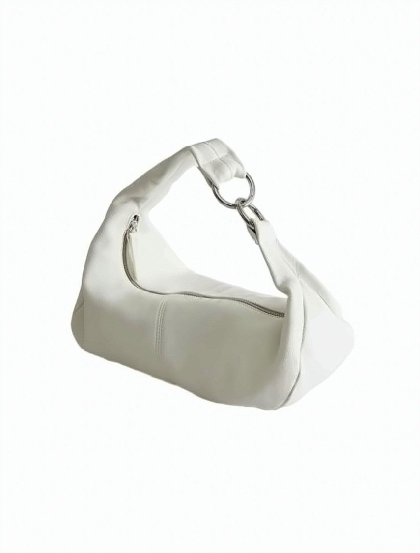 Paloma Wool Crescent Shaped Leather Shoulder Bag With Padded Handle