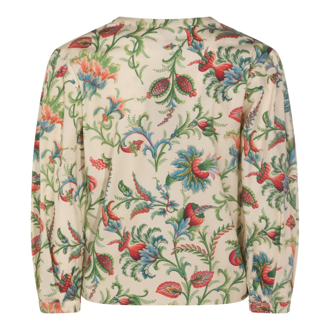 Etro Boxy-Fit Floral Print Cotton Top