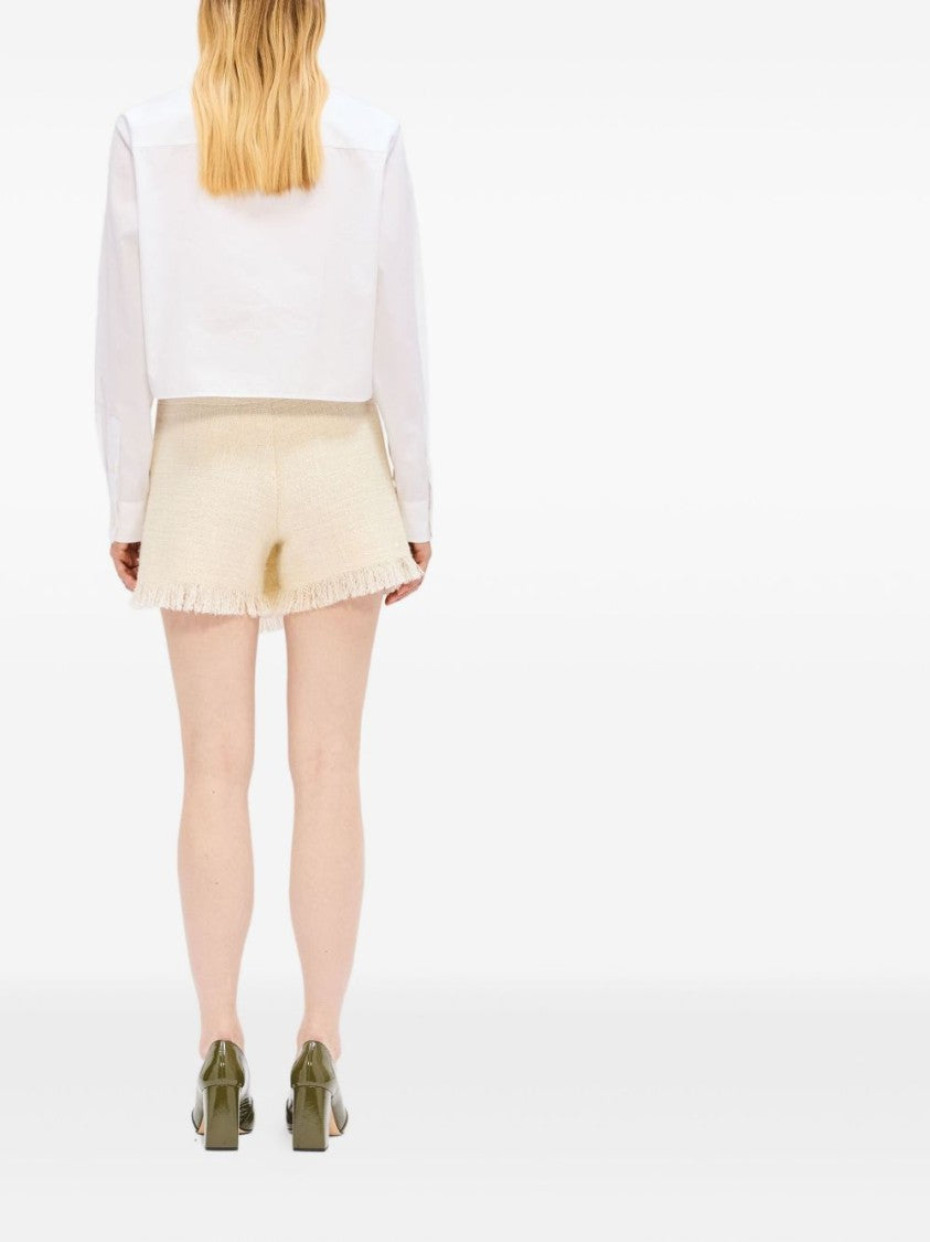 Msgm Short With Fringe