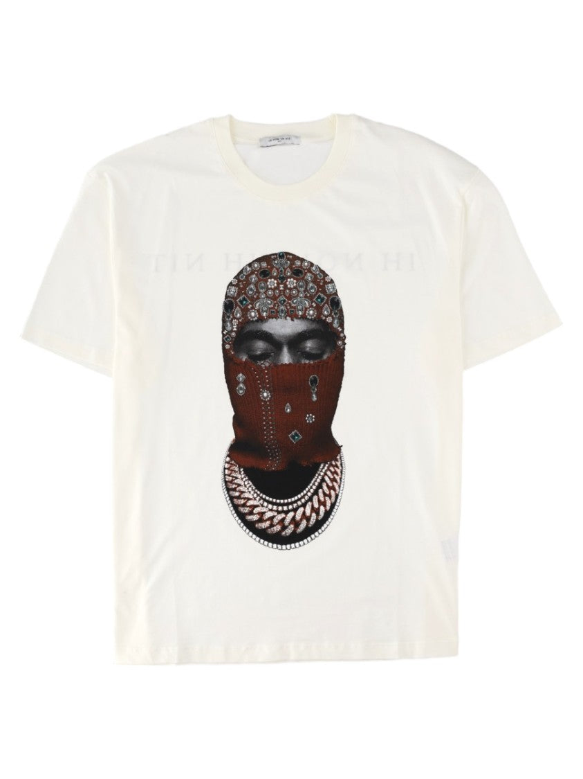 Ih Nom Uh Nit White Graphic Print Crew Neck Short-Sleeve T-Shirt