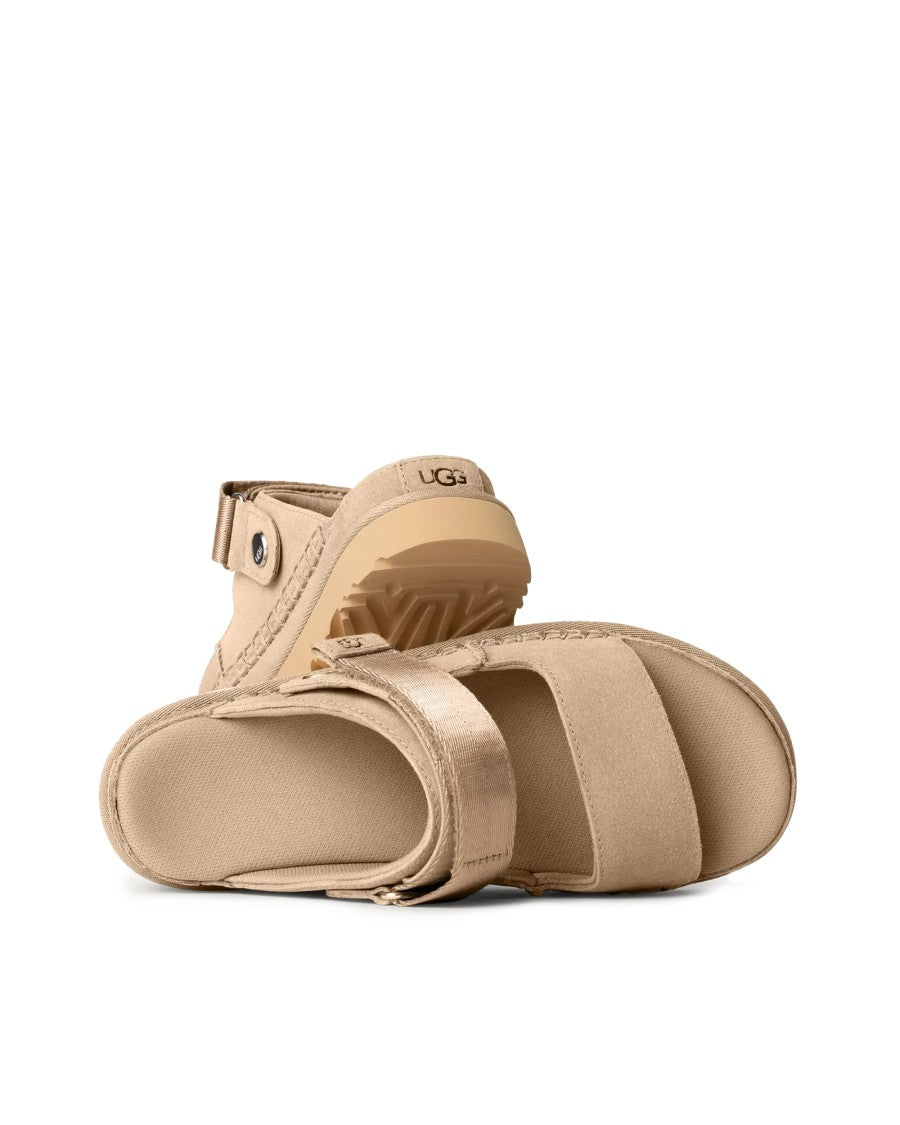 Ugg Suede Comfort Sandal With Adjustable Heel Strap