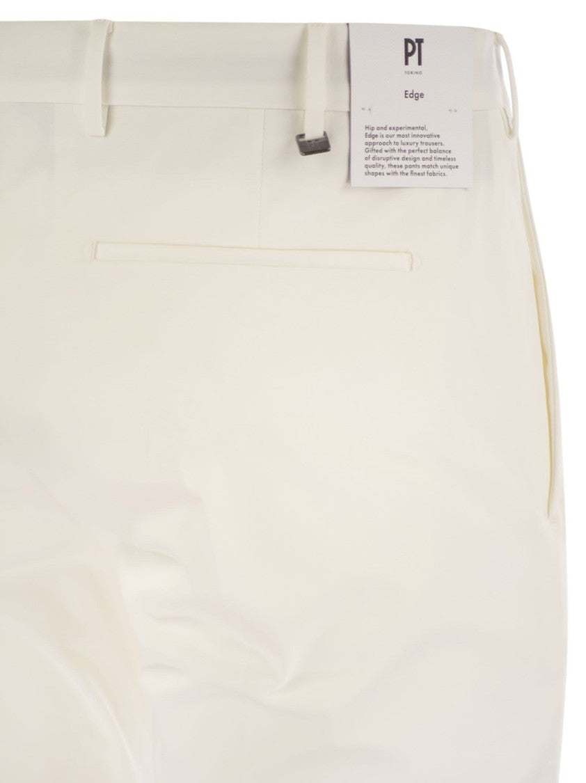 Pt Torino Dieci - Stretch Cotton Trousers