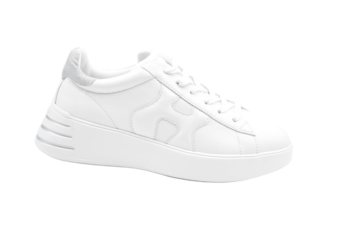Hogan Laced White Flat Shoes