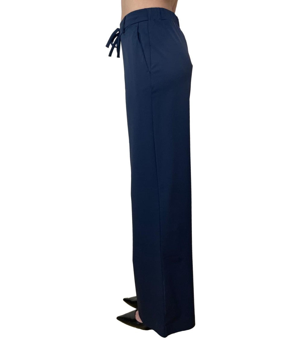 Max Mara Blue Mmlagoraio Polyamide Casual Trousers