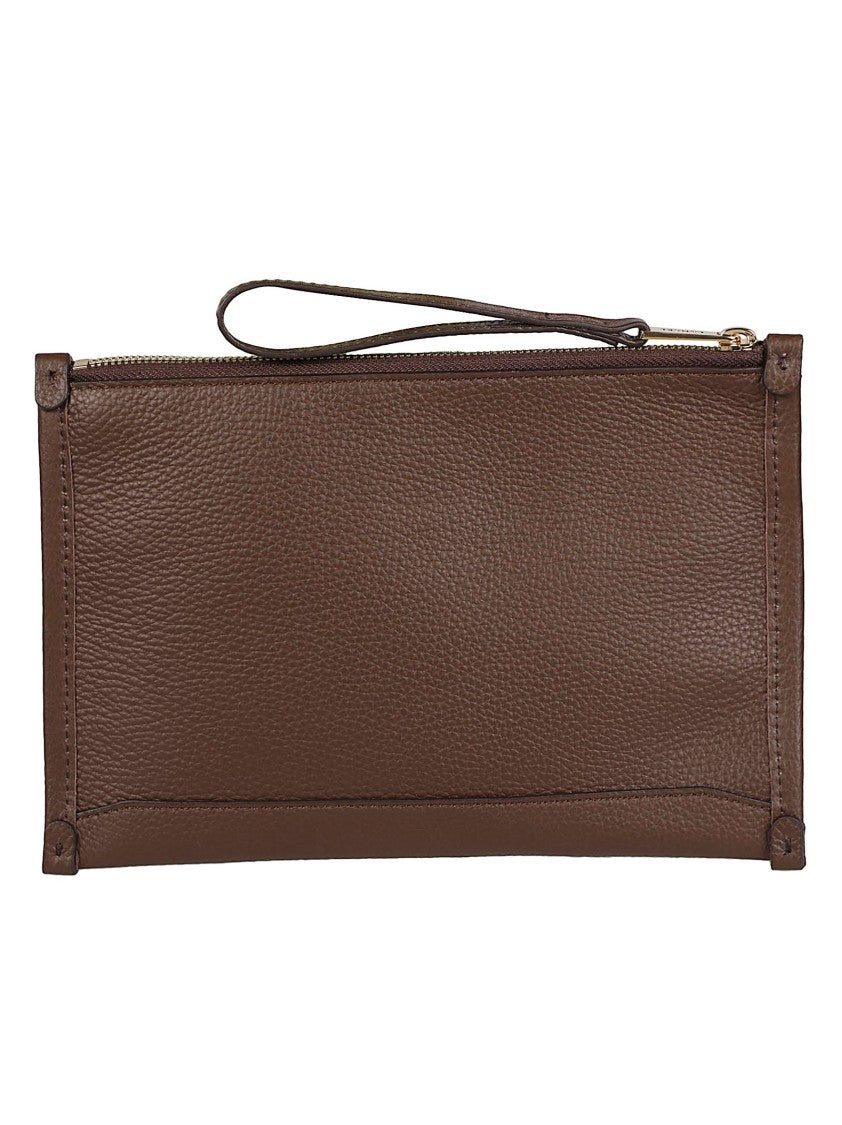 Lancel Jour Textured Cow Leather Zipped Wristlet