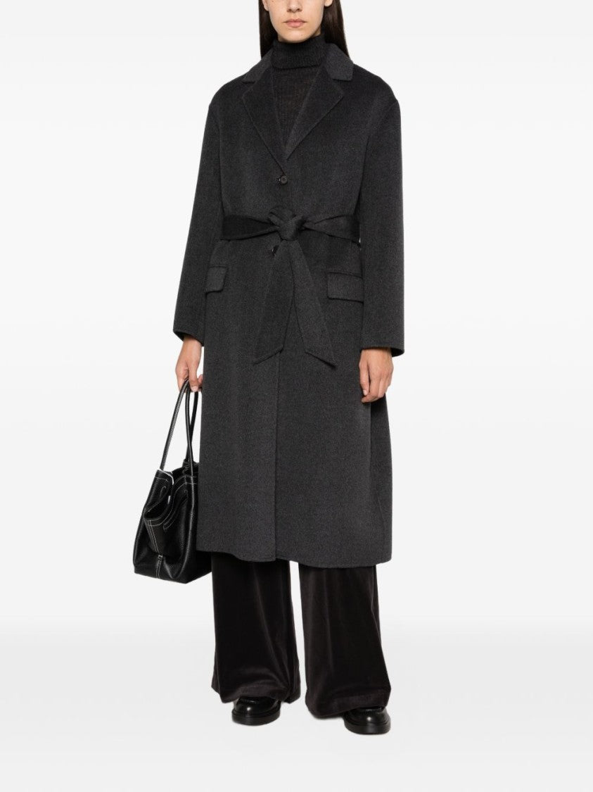 Aspesi Belted Notch-Lapel Flap-Pocket Trench Coat