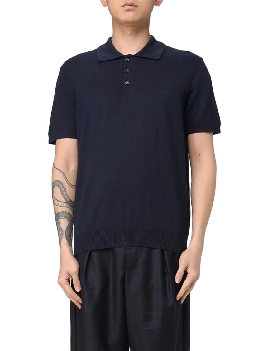 A.P.C. Short-Sleeved Polo Shirt With Classic Collar