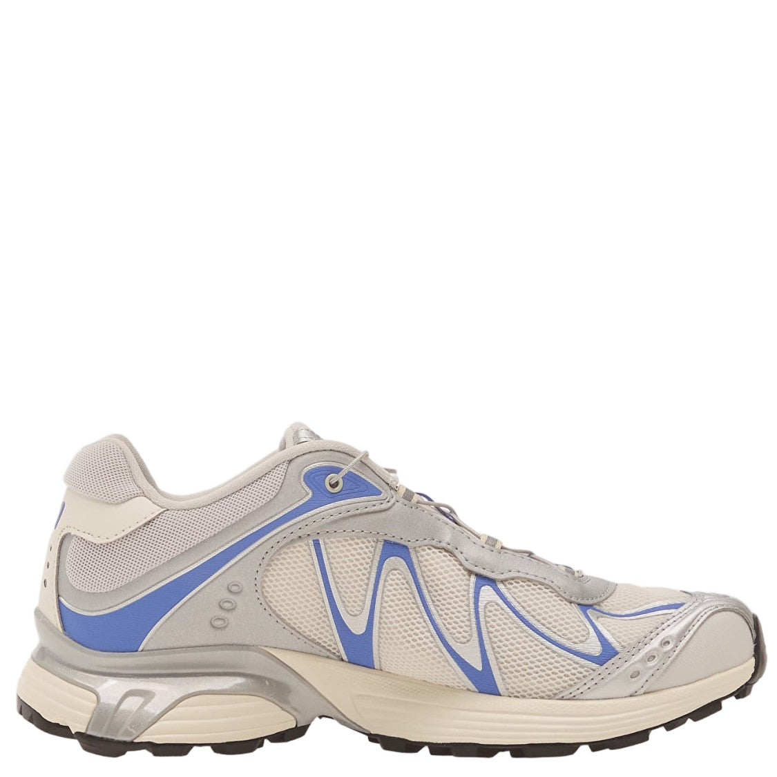 Salomon White/Light Blue Mesh Quicklace Sneakers