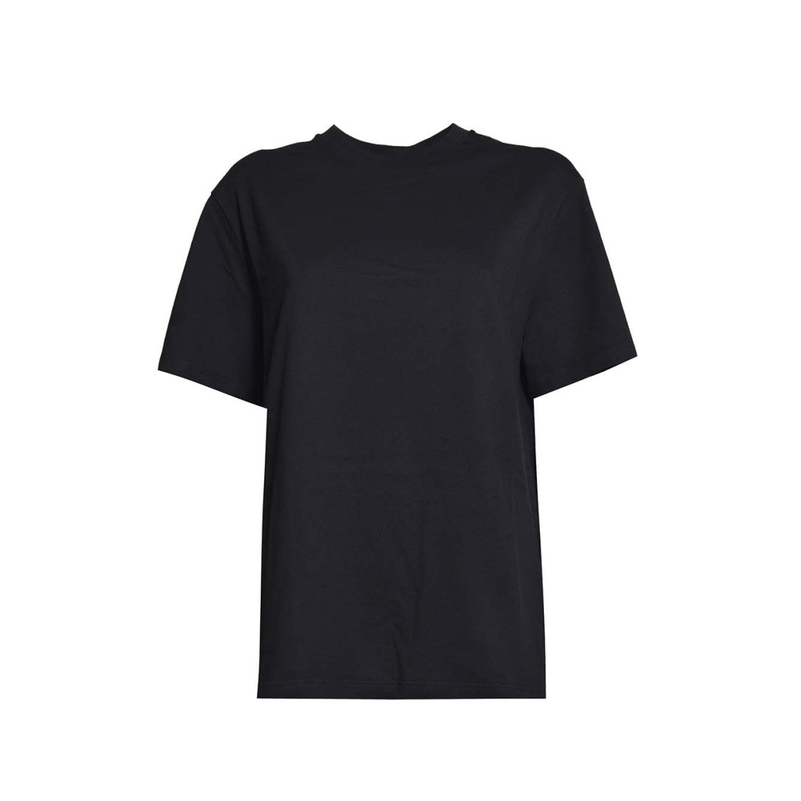 Jil Sander Black Cotton T-Shirt With Seasonal Print