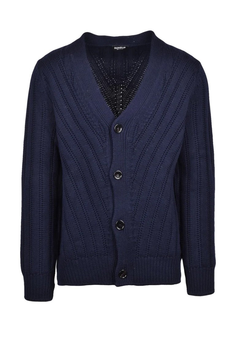 Dondup Button-Front Merino Wool Cardigan