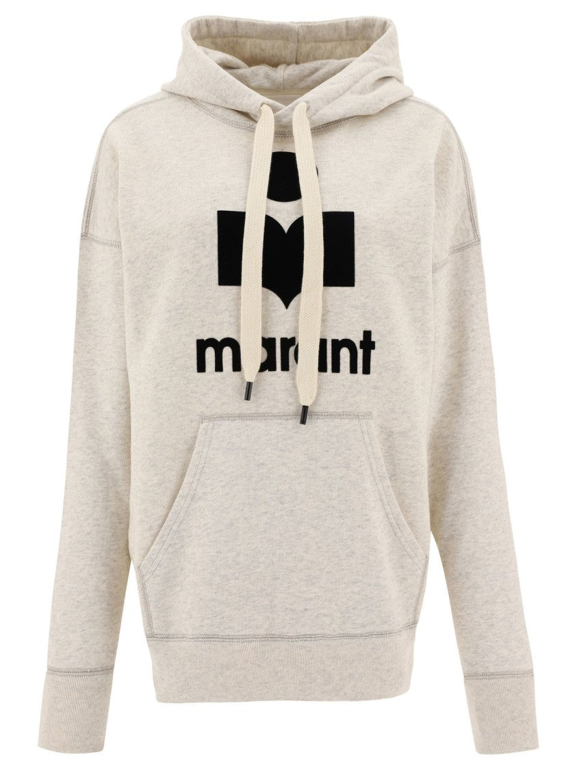 Isabel Marant Relaxed Fit Hoodie With Bold Graphic Logo