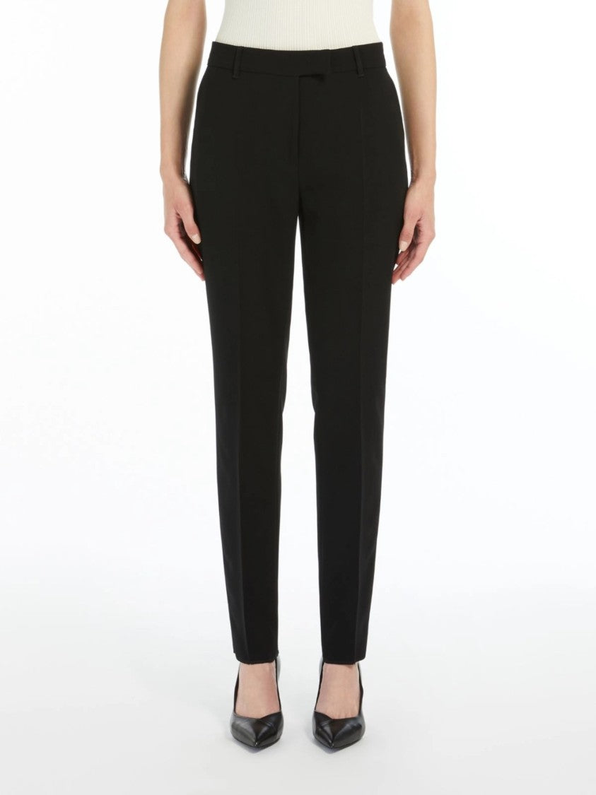 Max Mara Jerta Tailored Straight-Leg Creased Pants