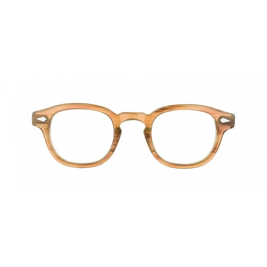 Moscot Or-Lem-O Keyhole Metallic Rounded Eyeglasses