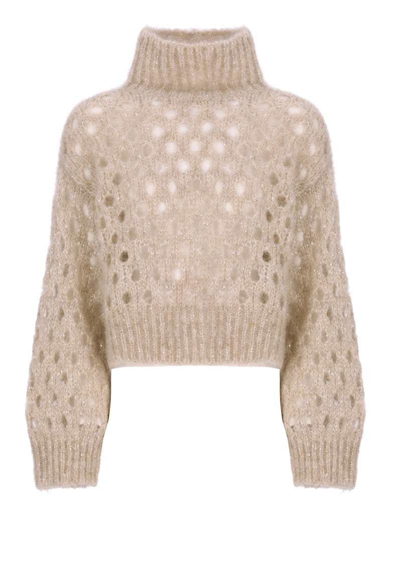 Brunello Cucinelli Mohair Sweater With Paillettes