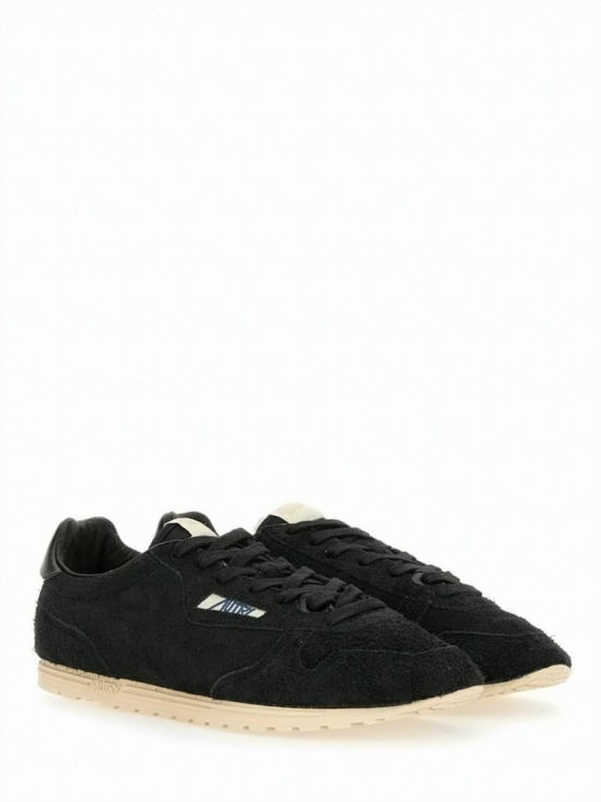 Autry Suede And Nylon Sneakers With Textured Outsole
