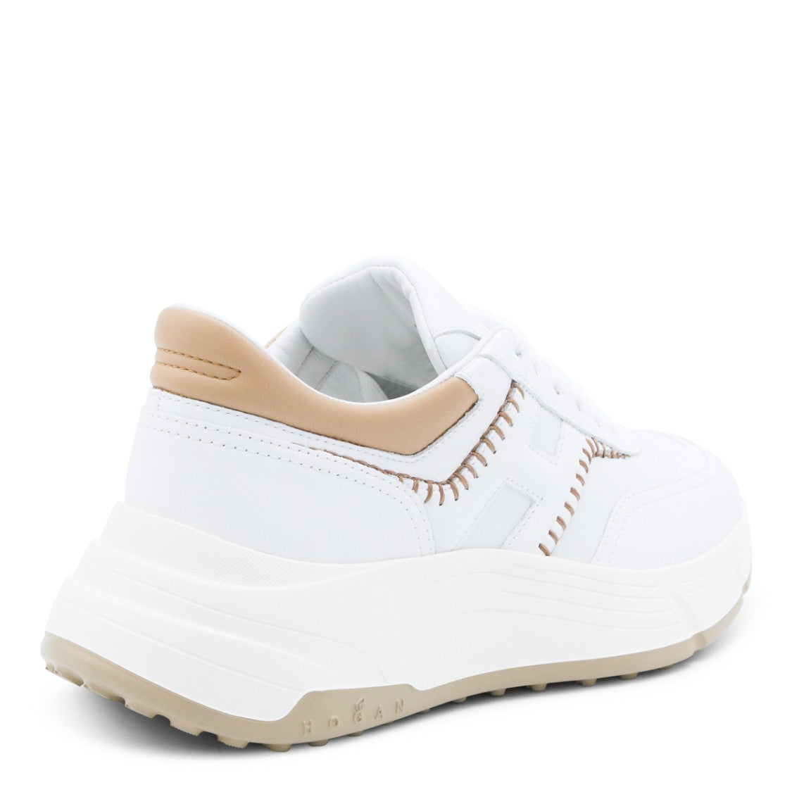 Hogan Low-Top White Sneakers With Streamlined Design
