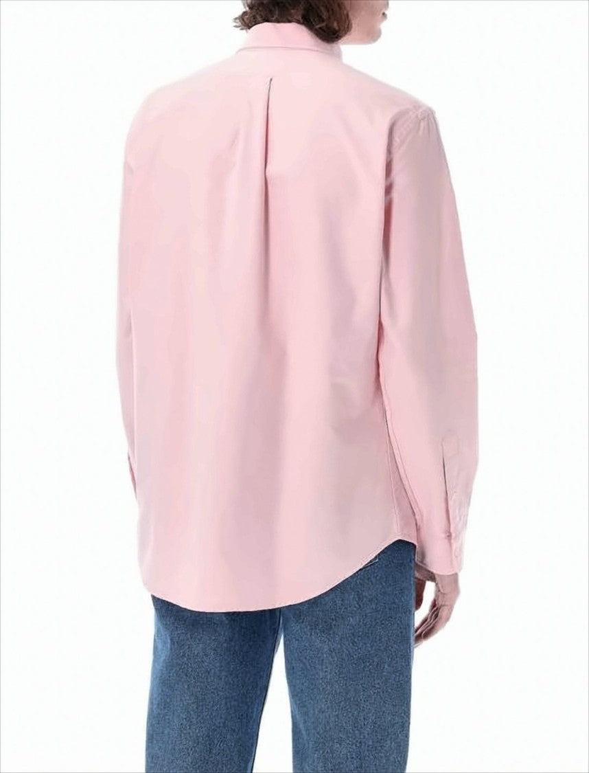 Polo Ralph Lauren Soft Pink Long-Sleeve Button-Down Shirt With Relaxed Fit