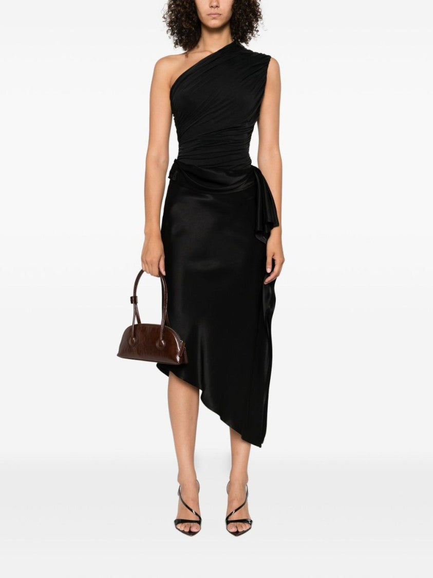 Pinko Asymmetrical Midi Skirt With Draped Detail