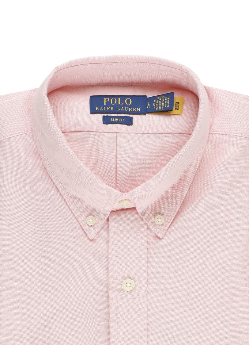 Polo Ralph Lauren Pink Cotton Shirt For Man