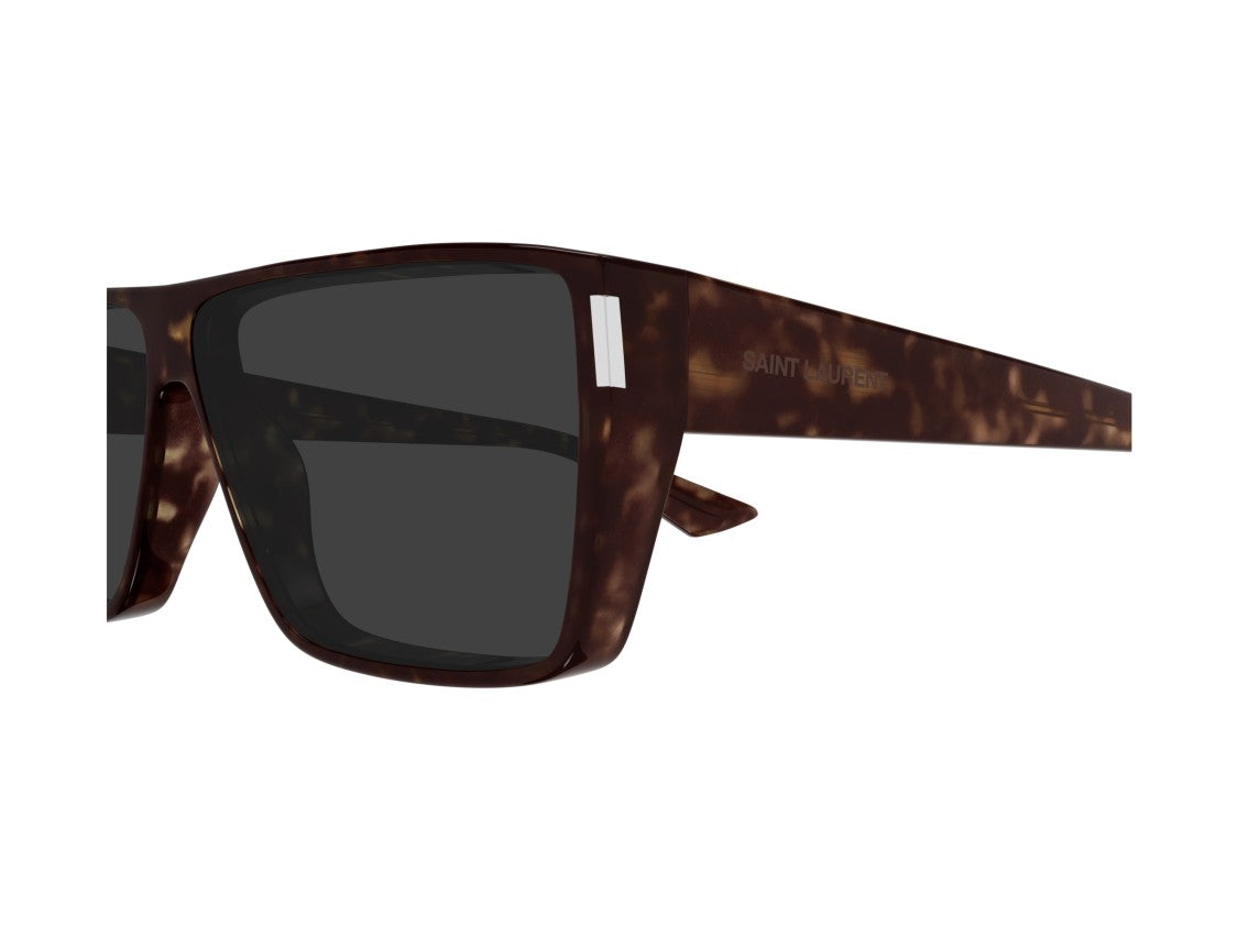 Saint Laurent Sl 757 Bold Tortoiseshell Oversized Square Sunglasses