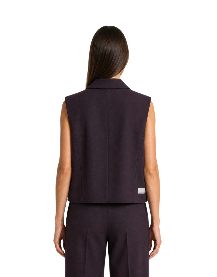 Nine In The Morning Ametista Liora Cropped Wool Vest