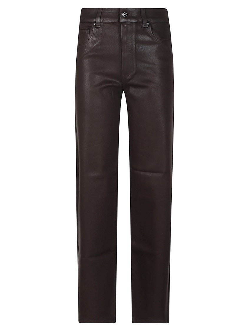 Paige Sasha Leather-Like Straight-Leg Jeans