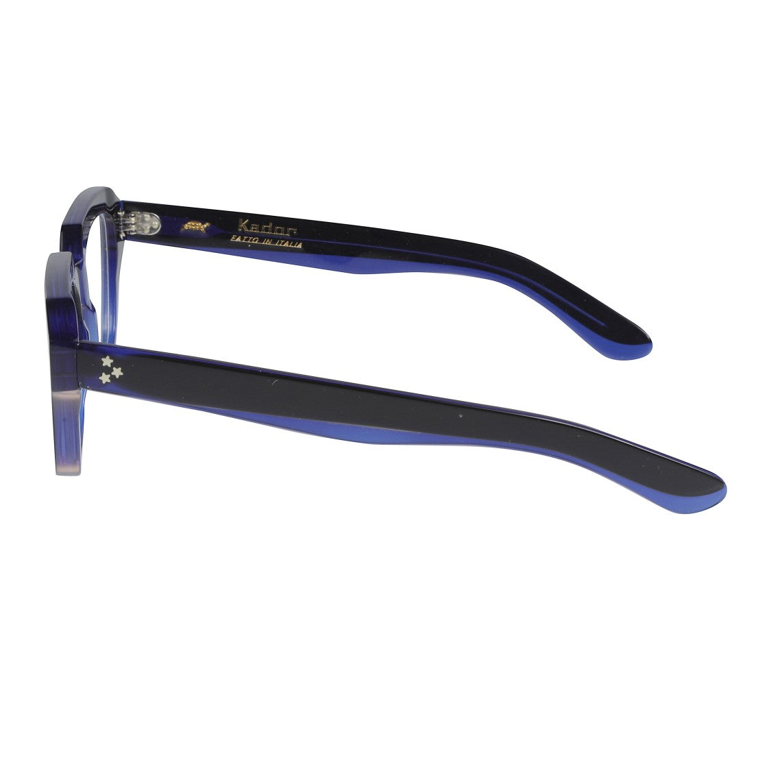 Kador Smoke Geometric Frame Eyeglasses With Two-Tone Design