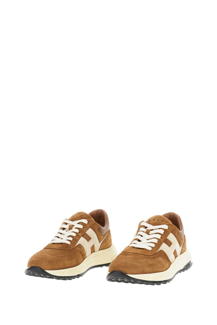Hogan Brown Suede Leather Hyperlight Sneakers