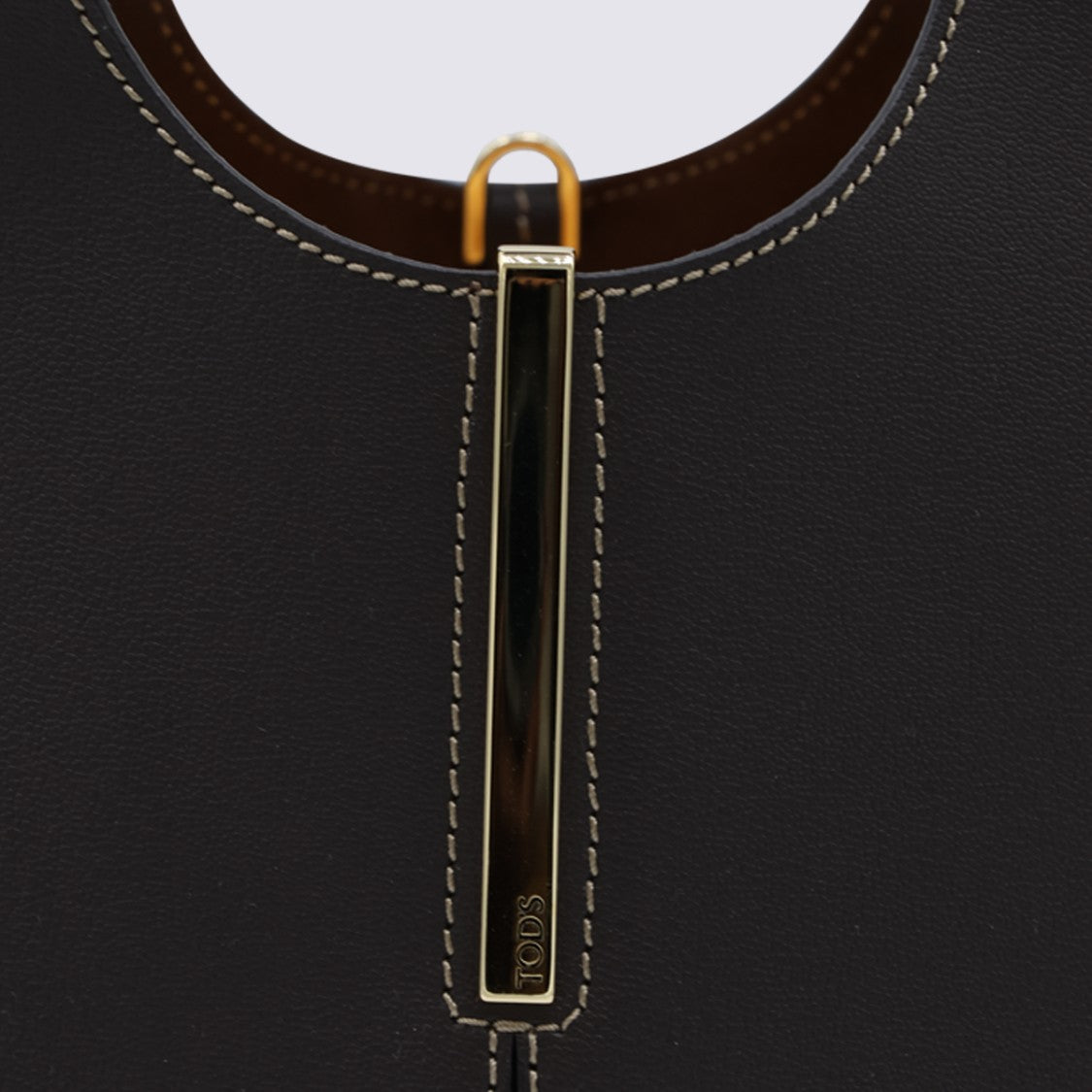 Tod's Structured Black Handbag With Detachable Shoulder Strap