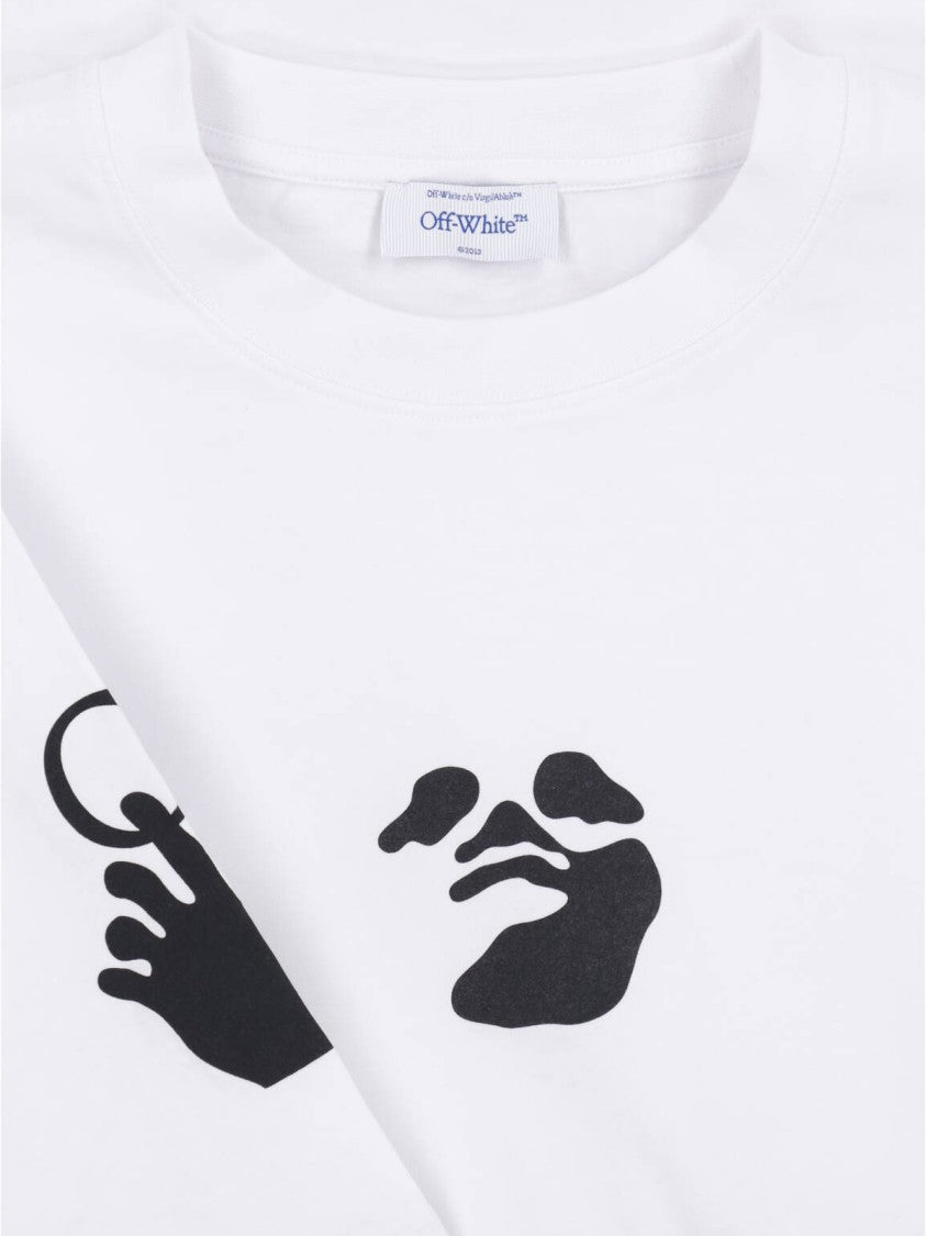 Off-White White Swimming Graphic Cotton T-Shirt