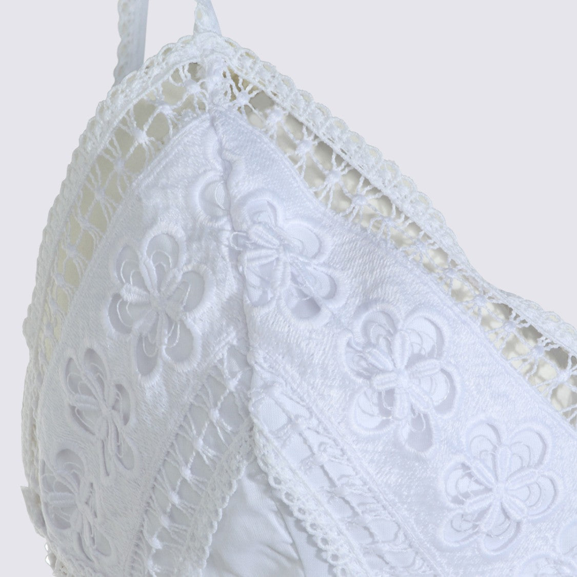 Charo Ruiz Ibiza Intricate Floral Embroidered Top With Cut-Out Details