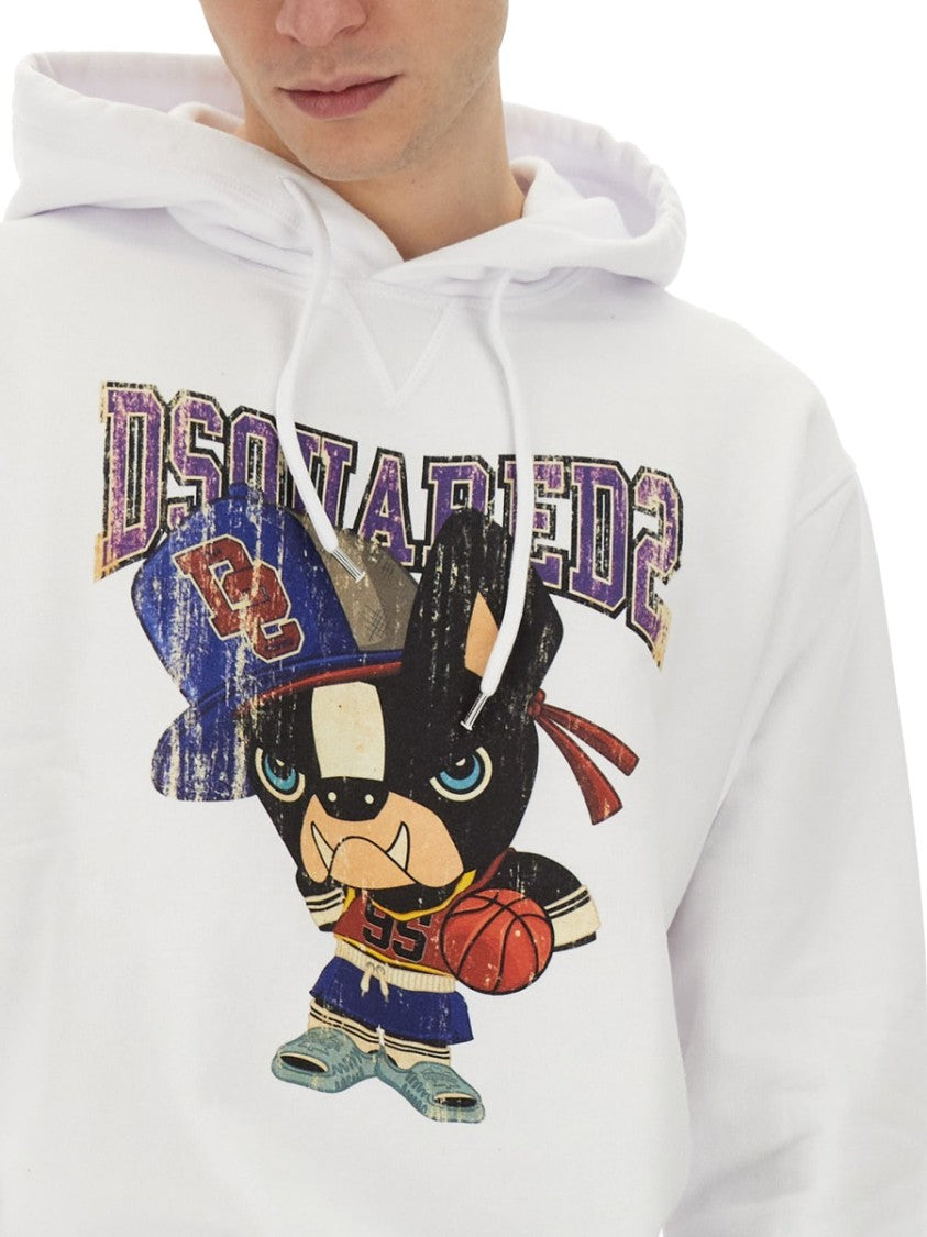 Dsquared2 Graphic Print Hooded Sweatshirt