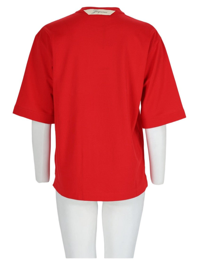 Jacquemus Red Relaxed-Fit Crew Neck T-Shirt