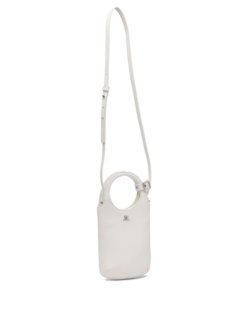 Courrèges White Leather Handbag