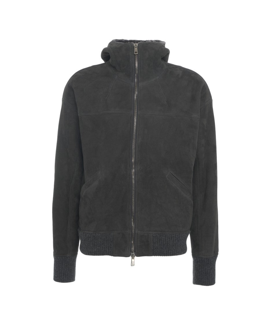Giorgio Brato Suede Bomber Jacket