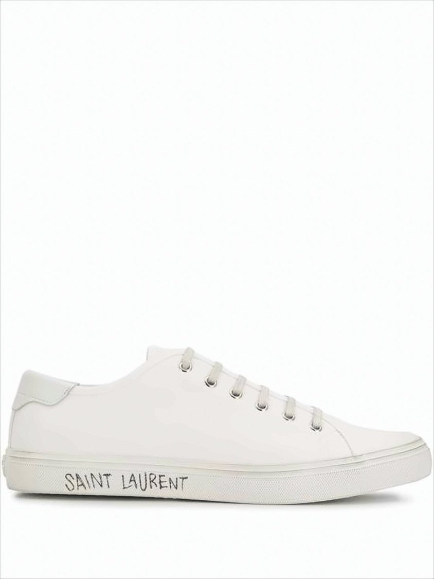 Saint Laurent Canvas Low-Top Sneakers With Reinforced Heel Tab