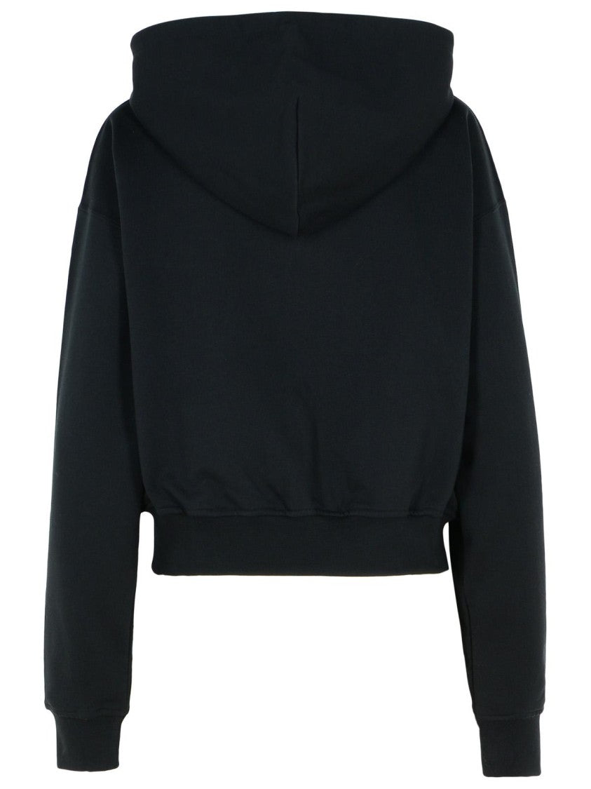 Moschino Jeans Black Cotton Sweatshirt